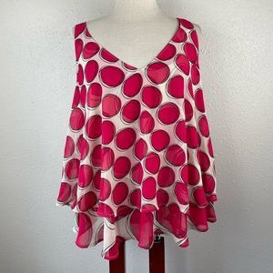 Lane Bryant Sleeveless Tank Blouse Top Size 14 EUC
